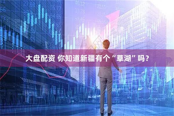 大盘配资 你知道新疆有个“草湖”吗？