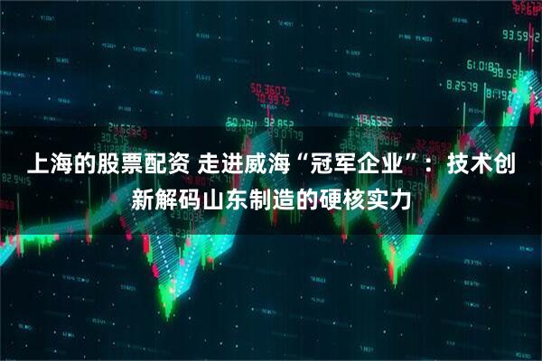 上海的股票配资 走进威海“冠军企业”：技术创新解码山东制造的硬核实力